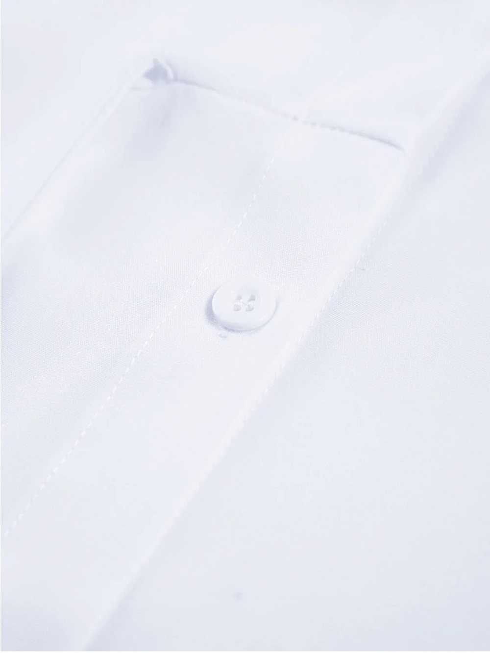 White Tie-Waist Women's Shirt - Picture 4 of 5